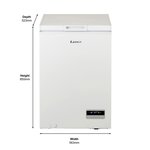 lec 100l chest freezer